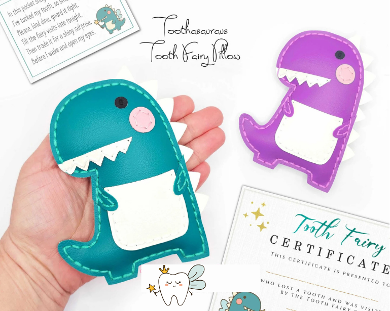 Toothasaurus Tooth Pillow